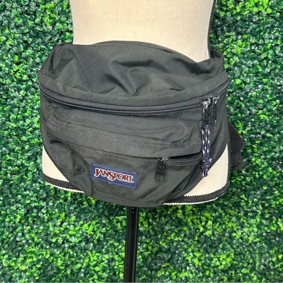 Jansport Other - Vintage 90s Jansport Black Fanny Pack Bum Waist Bag Unisex
